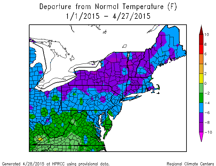 Northeast US Having Its Coldest Year On Record | Real Climate Science
